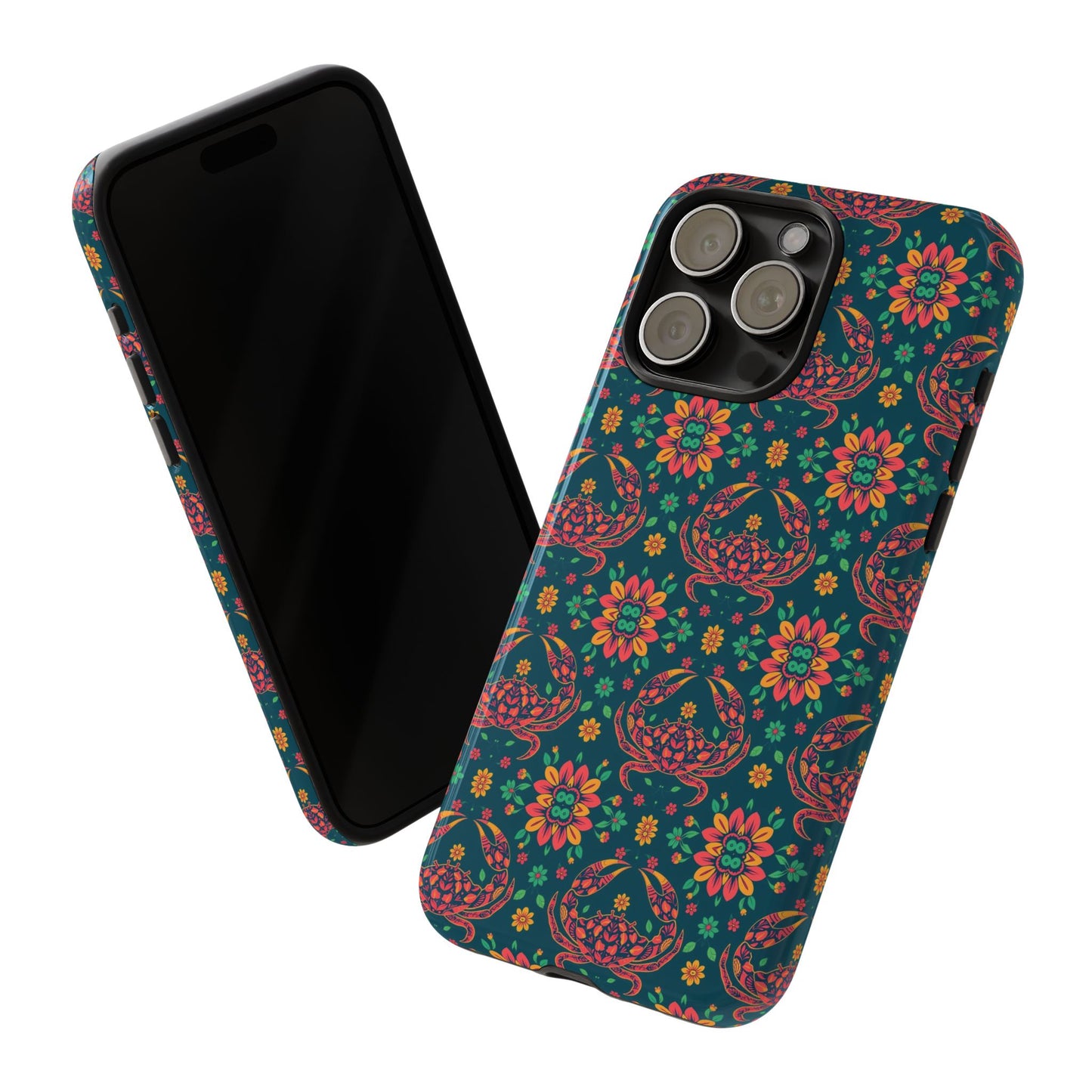 Tough Cases, Cancer, Zodiac v4, Flower Pattern
