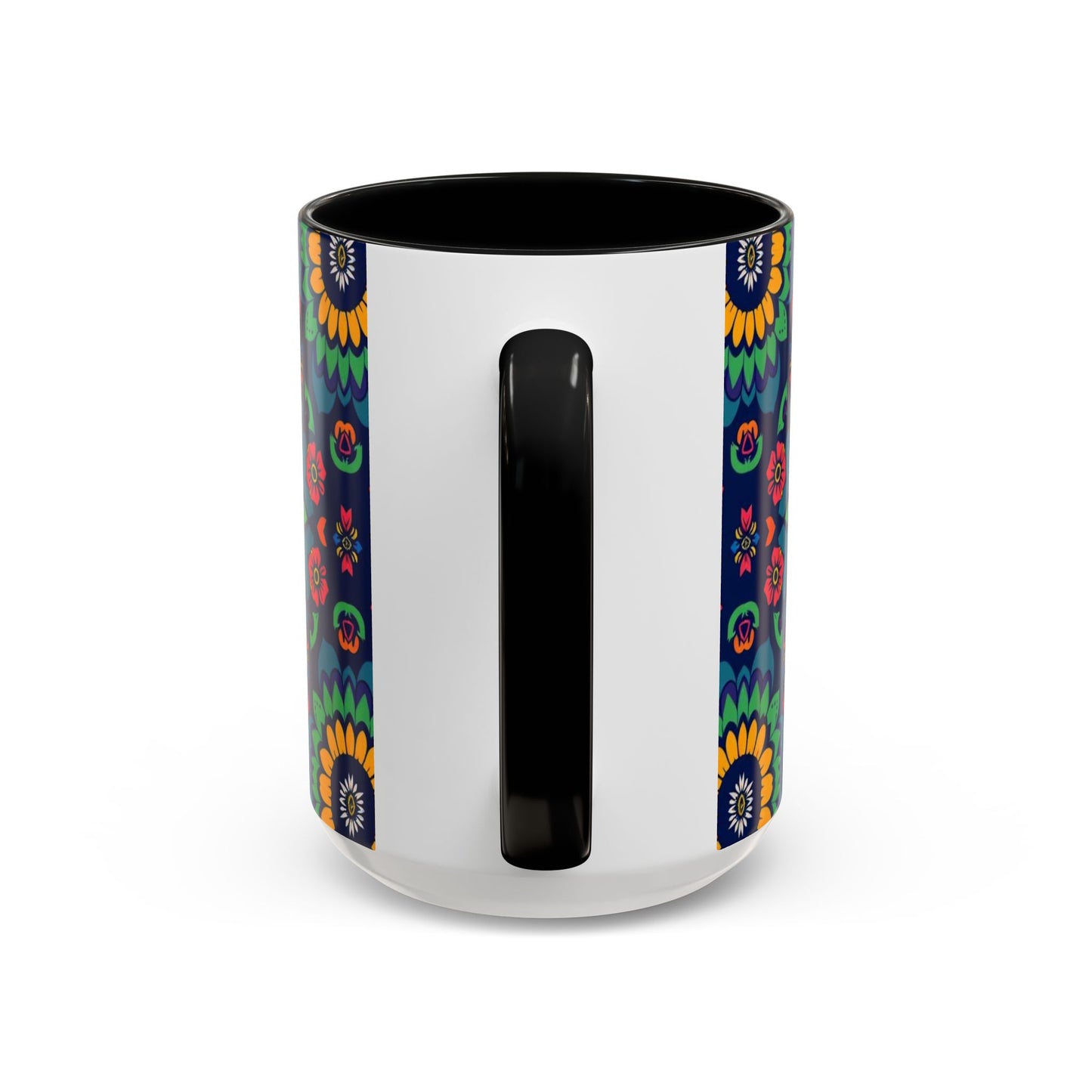 Accent Coffee Mug, Capricorn, Zodiac, Flower Pattern, (11, 15oz)