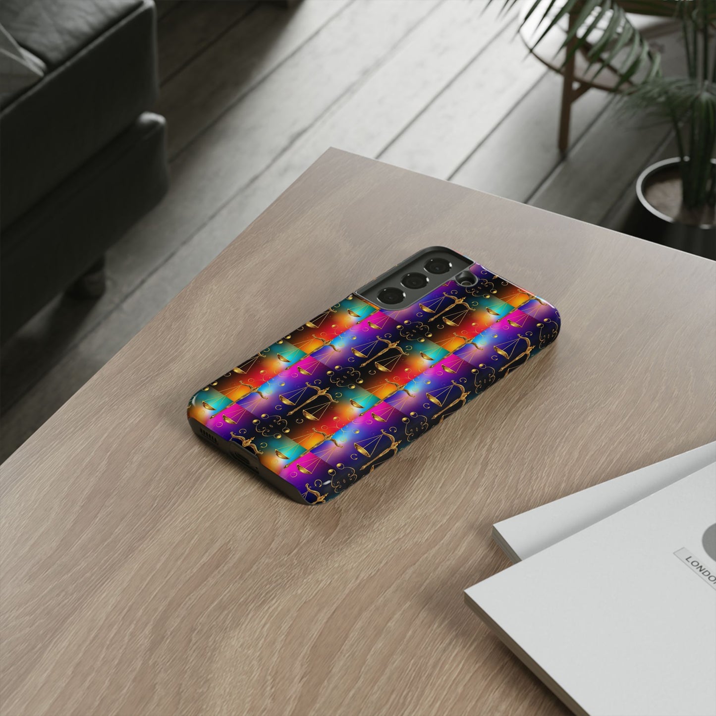Tough Cases, Libra, Zodiac v1, Metal Pattern