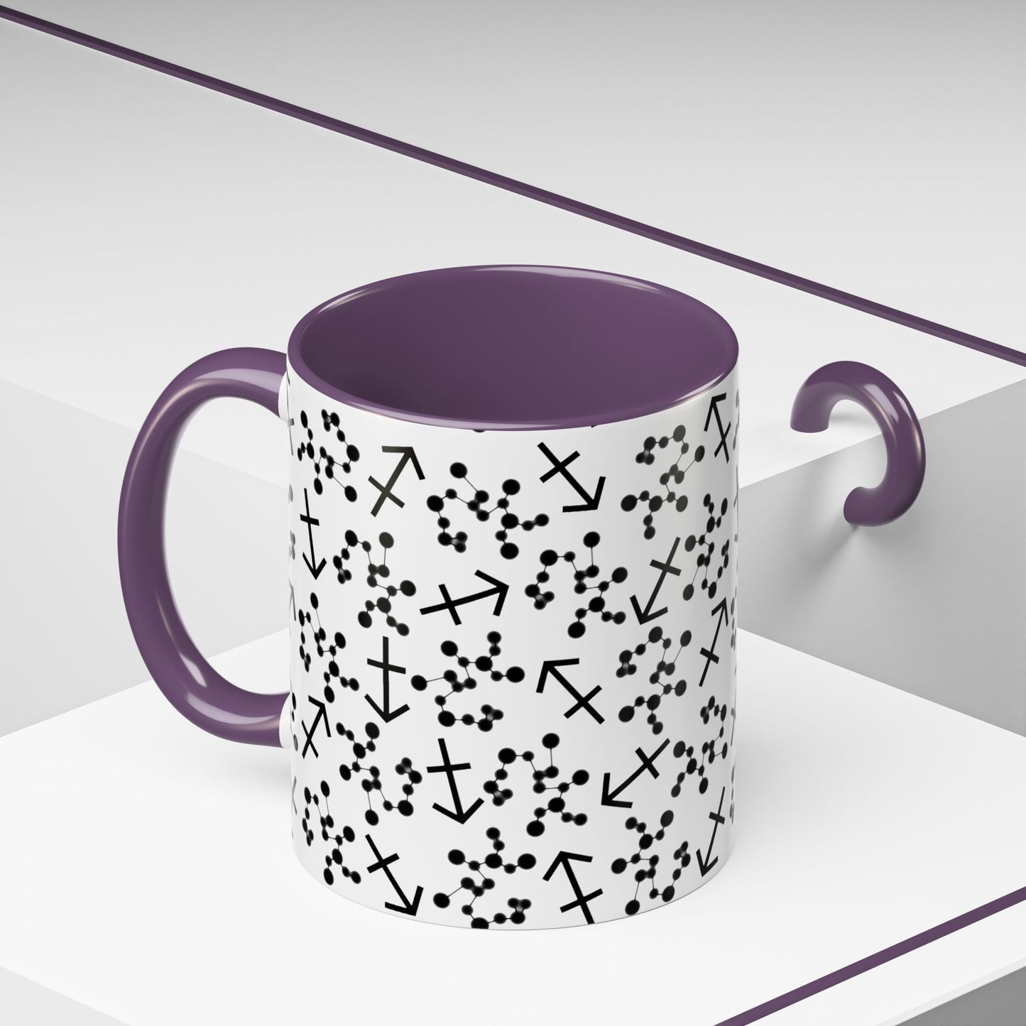 Accent Coffee Mug with the Sagittarius sign (11, 15oz)