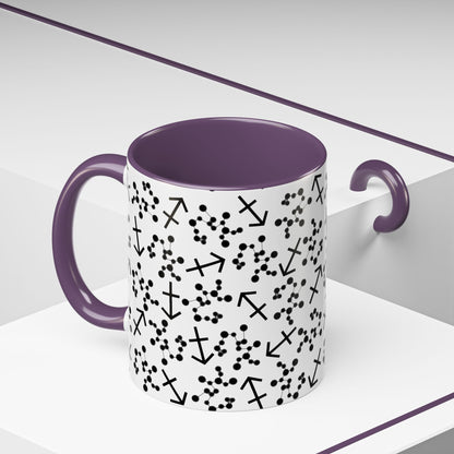 Accent Coffee Mug with the Sagittarius sign (11, 15oz)
