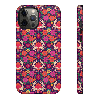 Tough Cases, Cancer, Zodiac v1, Flower Pattern