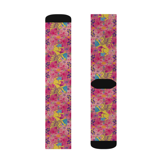 Sublimation Socks, Virgo, Zodiac v2, Pattern