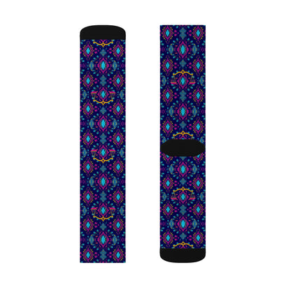 Sublimation Socks, Libra, Zodiac v2, Jewel Pattern