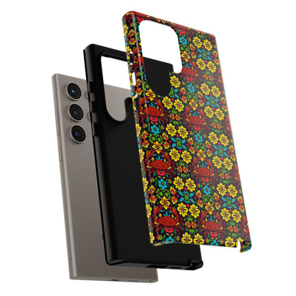 Tough Cases, Cancer, Zodiac v2, Flower Pattern