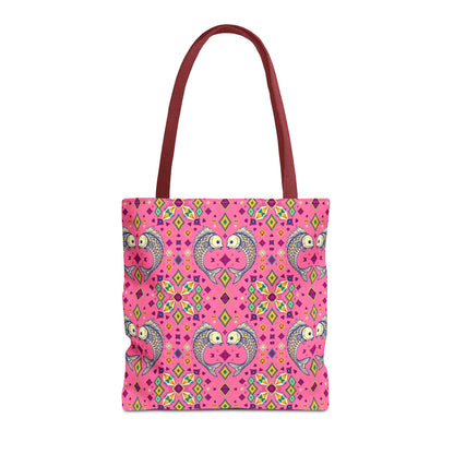 Tote Bag (AOP), Pisces, Zodiac, Jewel Pattern