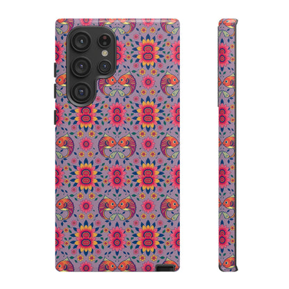 Tough Cases, Pisces, Zodiac v3, Flower Pattern