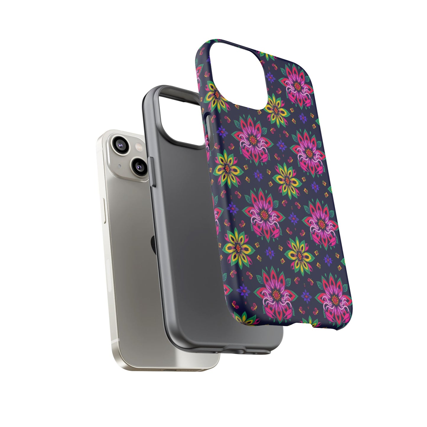 Tough Cases, Scorpio, Zodiac v4, Flower Pattern