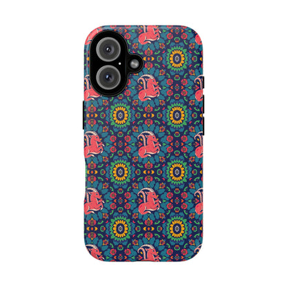 Tough Cases, Capricorn, Zodiac v1, Flower Pattern