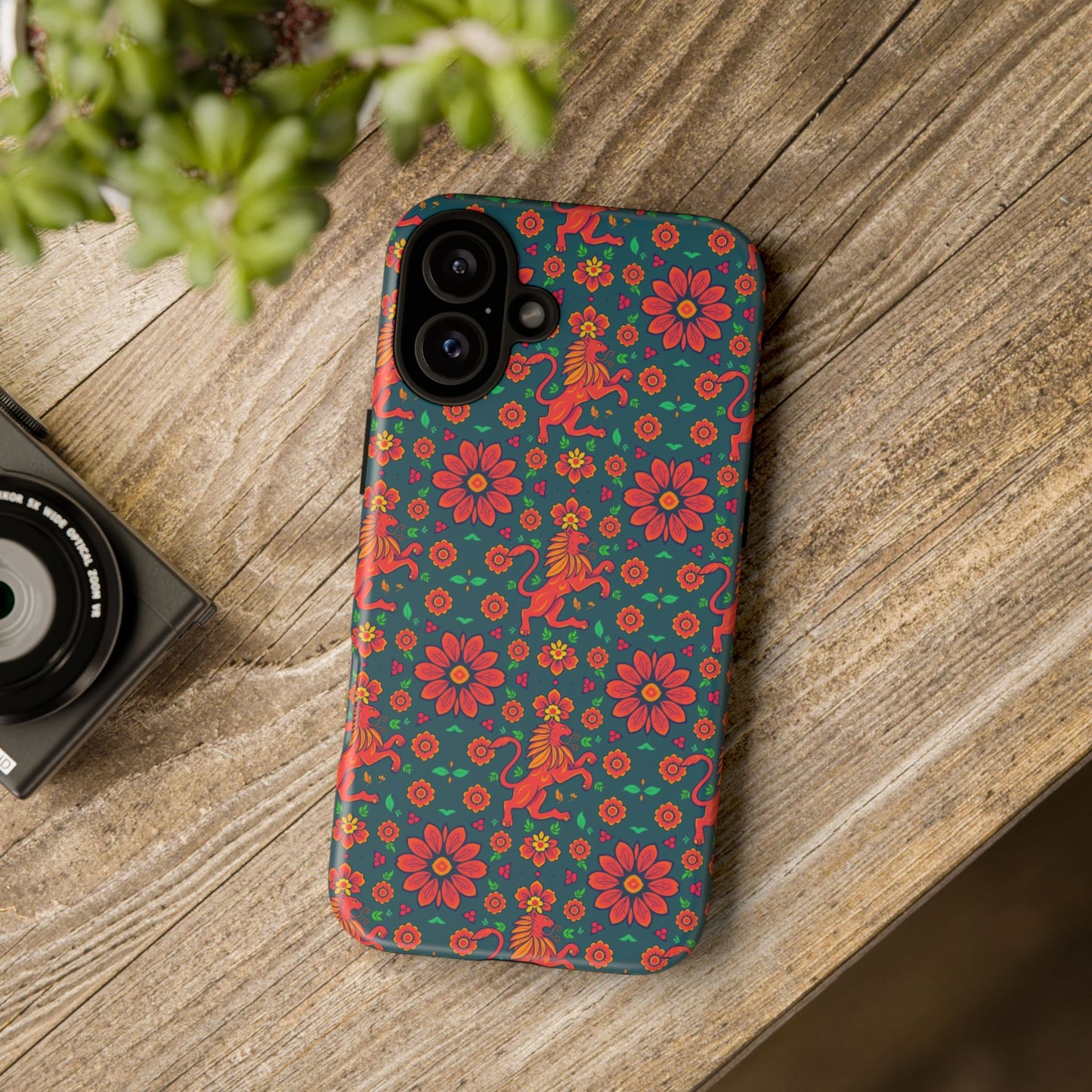 Tough Cases, Leo, Zodiac v2, Flower Pattern