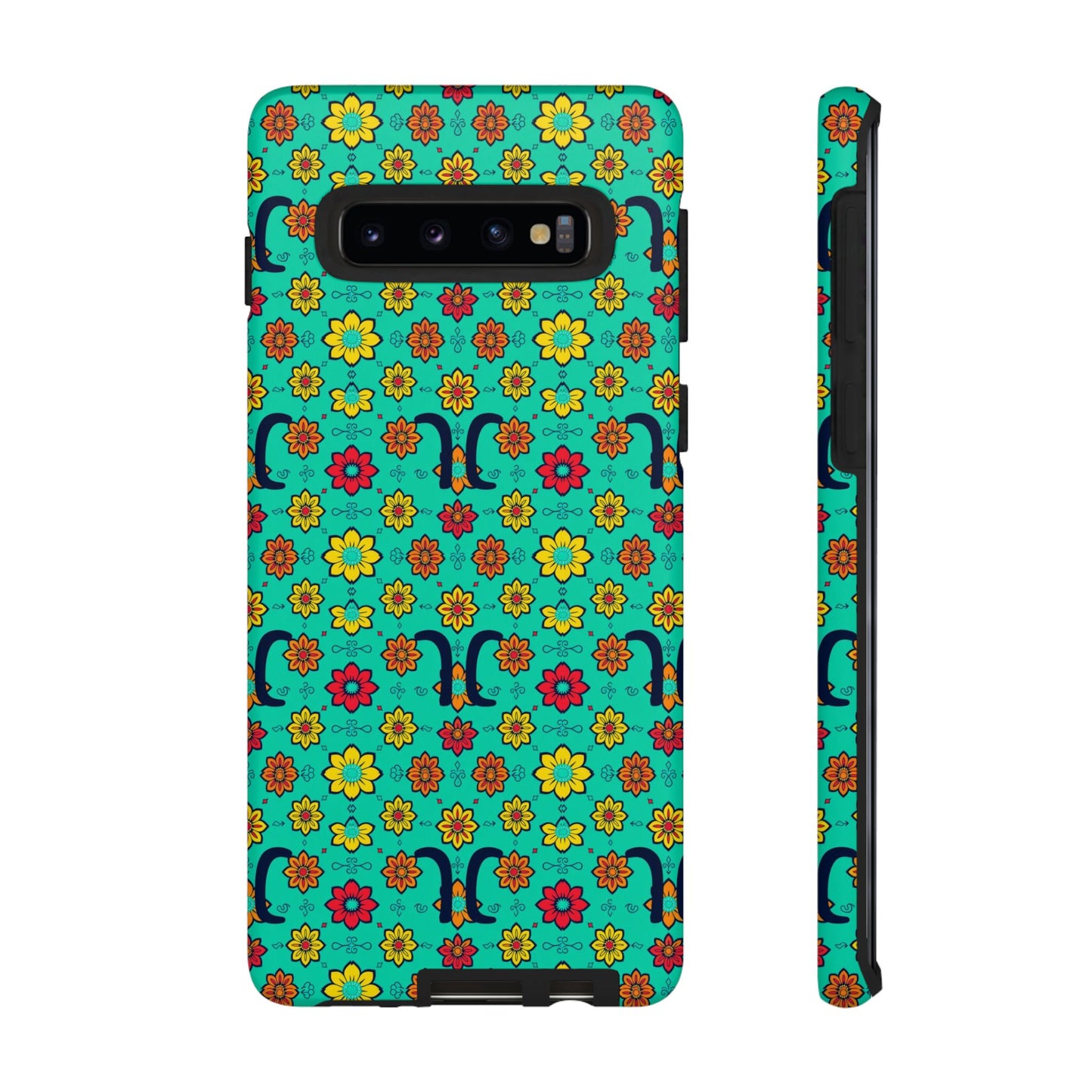 Tough Cases, Aquarius, Zodiac v2, Flower Pattern