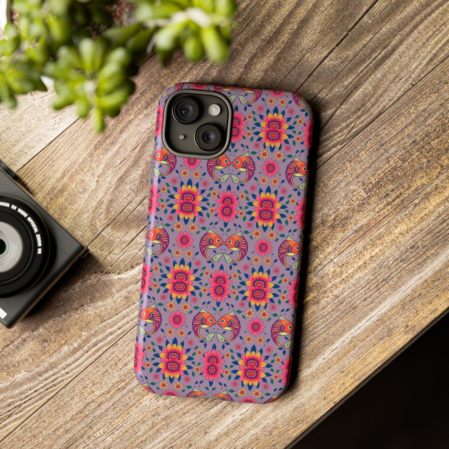 Tough Cases, Pisces, Zodiac v3, Flower Pattern