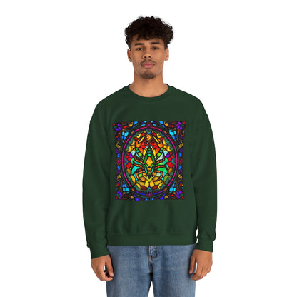 Unisex Heavy Blend™ Crewneck Sweatshirt, Glass 1, Scorpio Zodiac Design