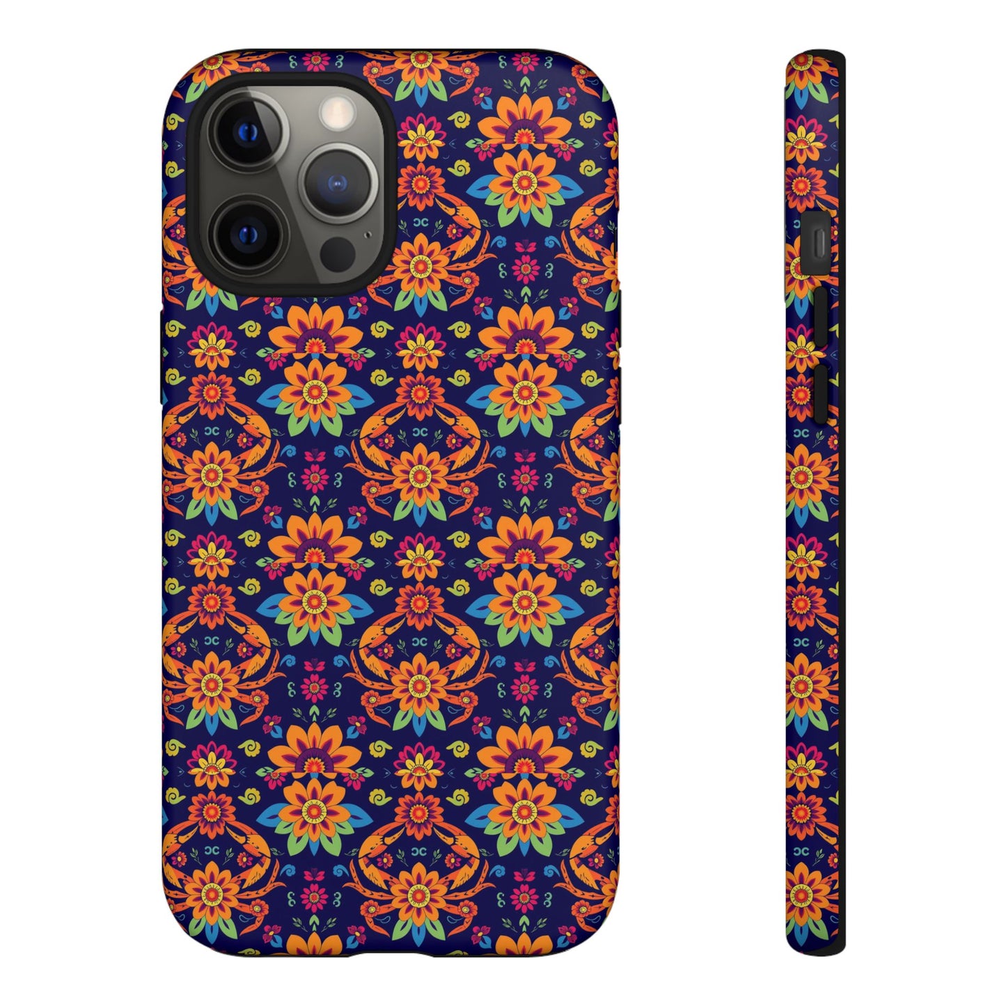 Tough Cases, Cancer, Zodiac, Flower Pattern