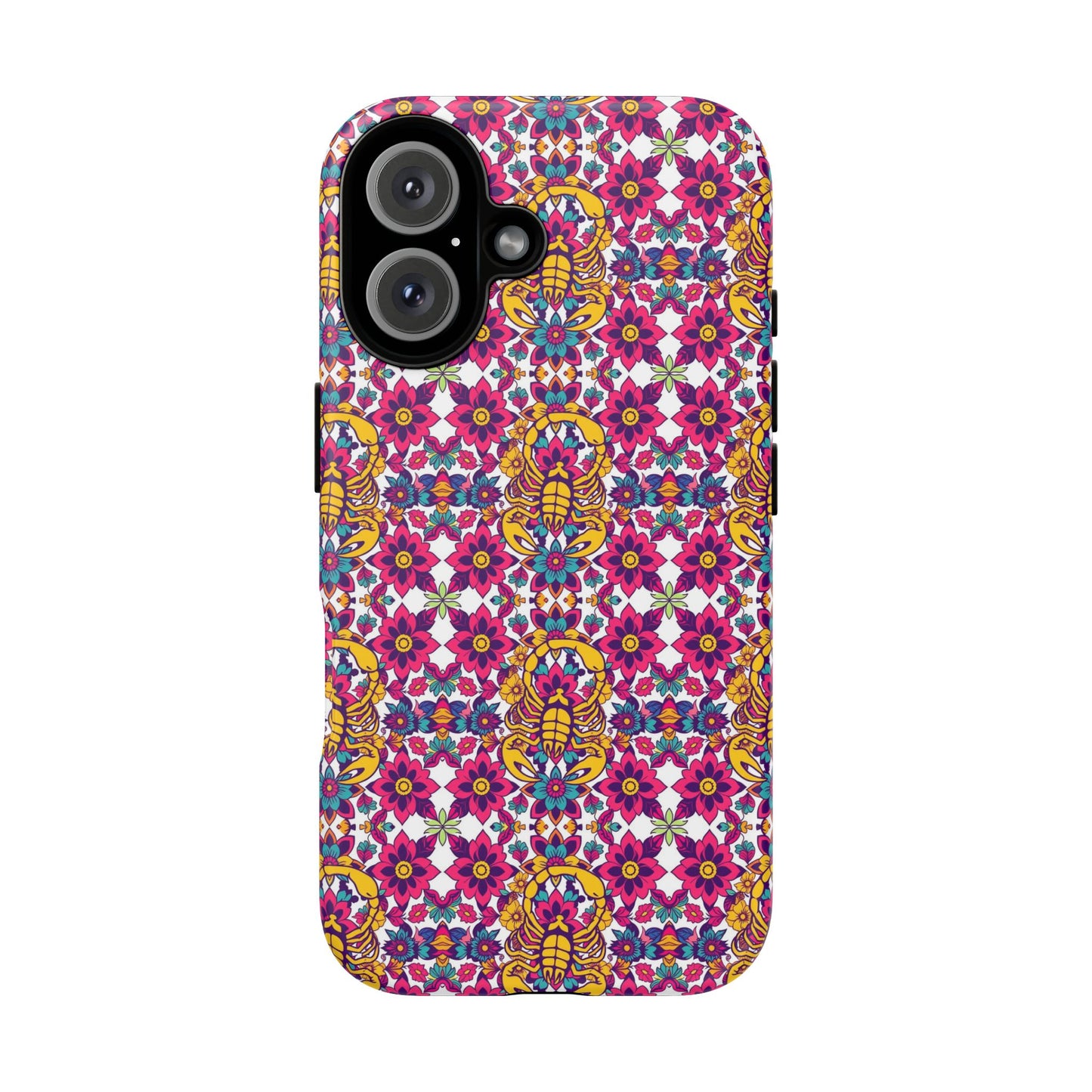 Tough Cases, Scorpio, Zodiac v2, Flower Pattern