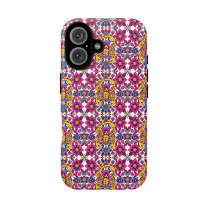 Tough Cases, Scorpio, Zodiac v2, Flower Pattern