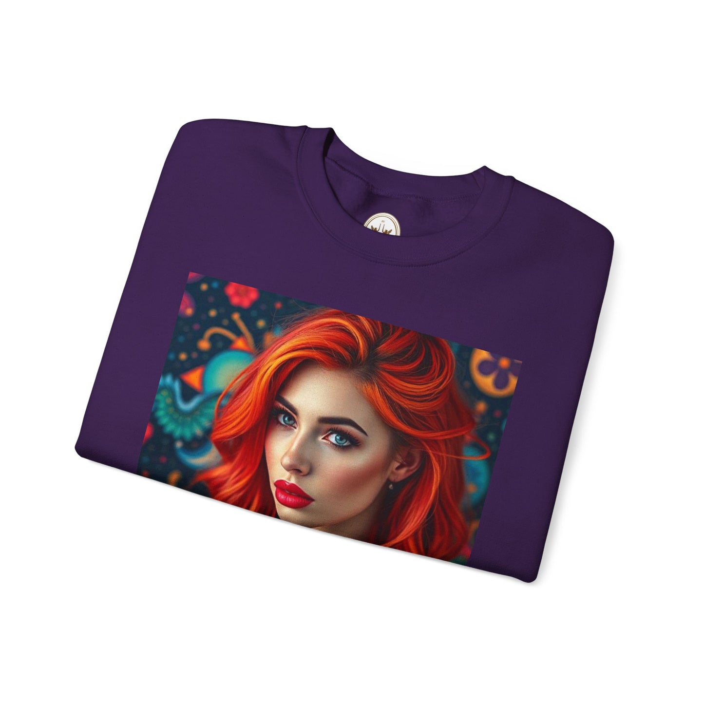 Unisex Heavy Blend™ Crewneck Sweatshirt, Aquarius, Zodiac v1, Sexy Pattern