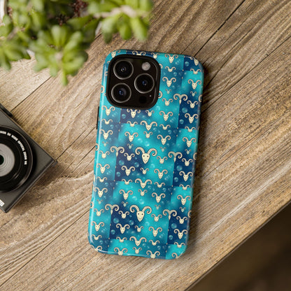 Tough Cases, Aries, Zodiac v1, Bubble Pattern