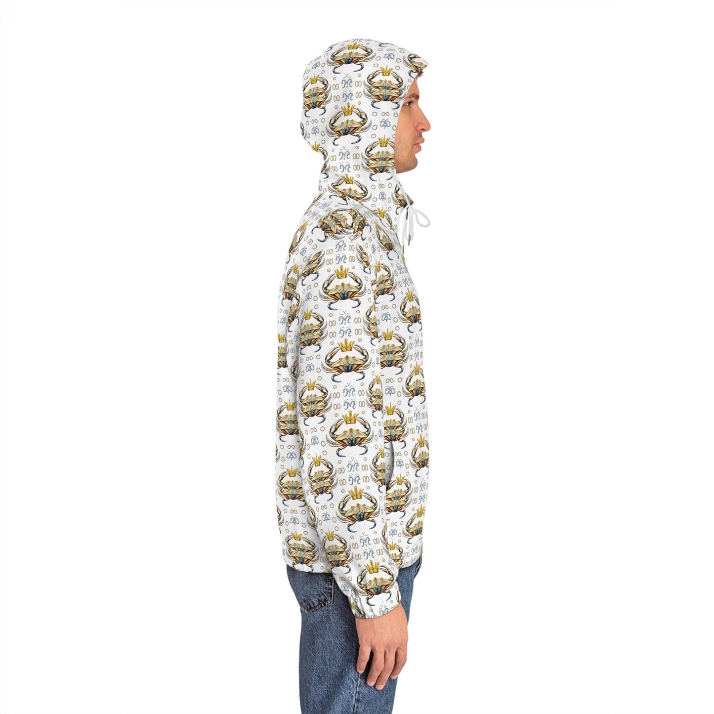Full-Zip Hoodie (AOP), Cancer, Zodiac v1, Pattern