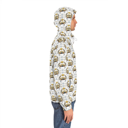 Full-Zip Hoodie (AOP), Cancer, Zodiac v1, Pattern