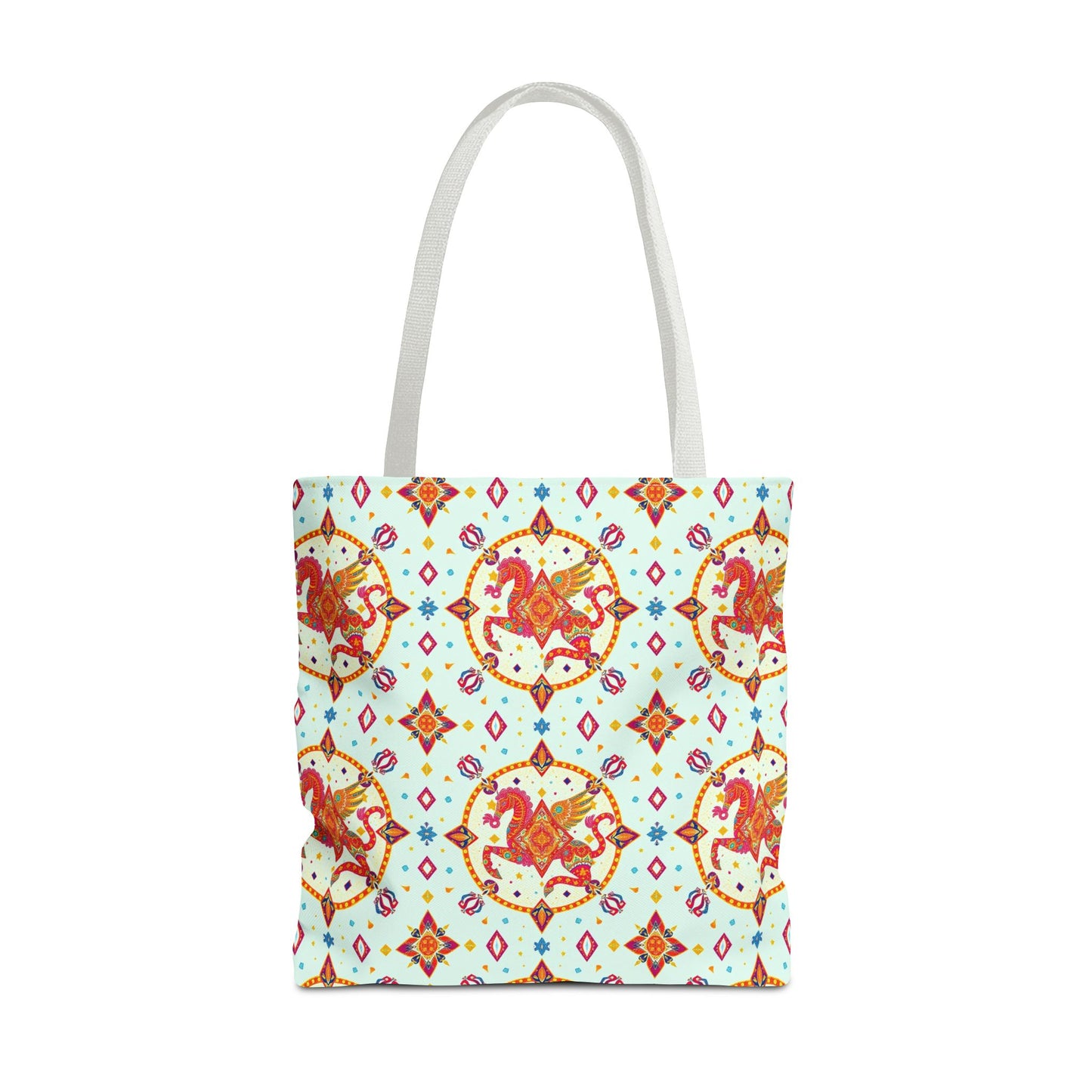 Tote Bag (AOP), Aquarius, Zodiac v1, Jewel Pattern