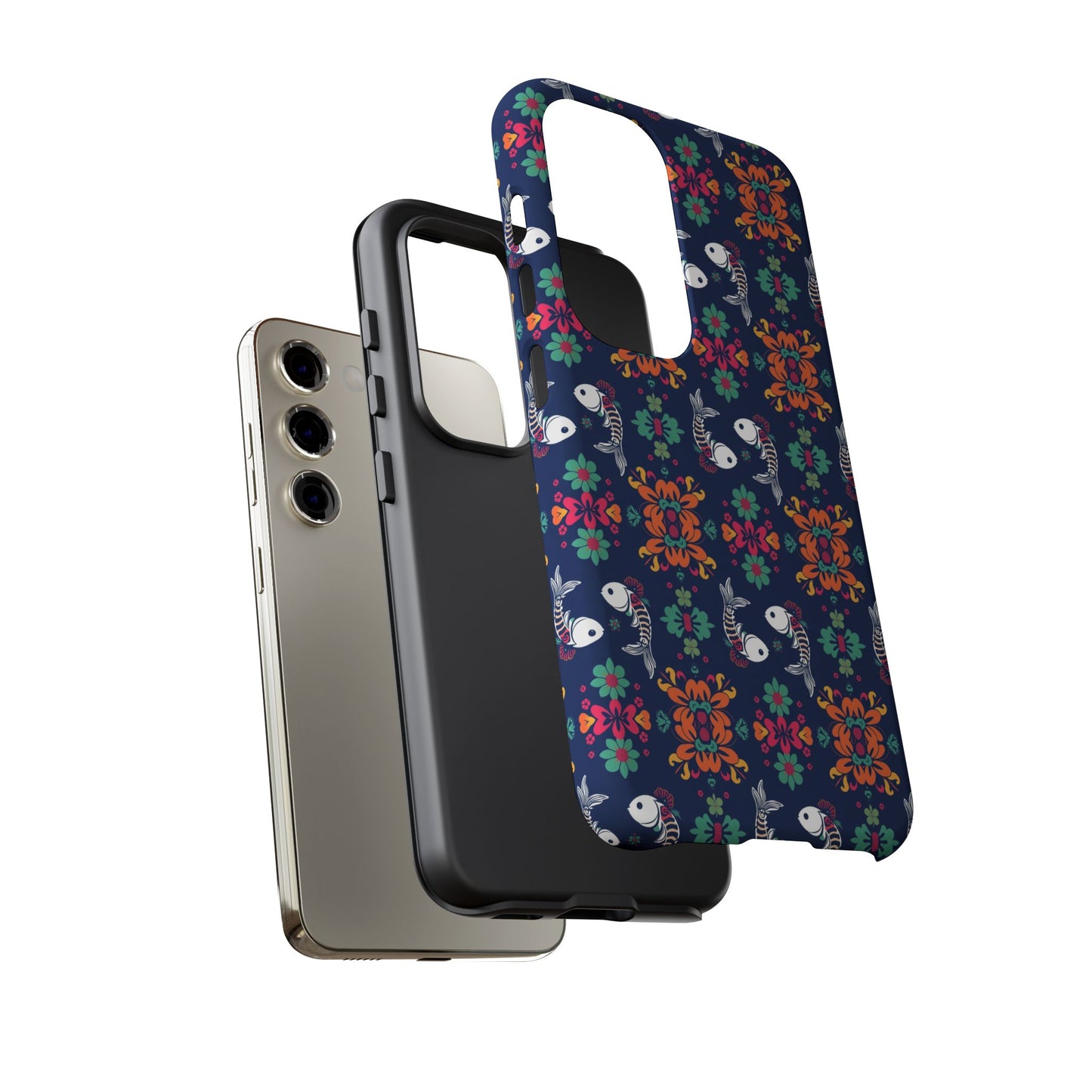 Tough Cases, Pisces, Zodiac, Flower Pattern