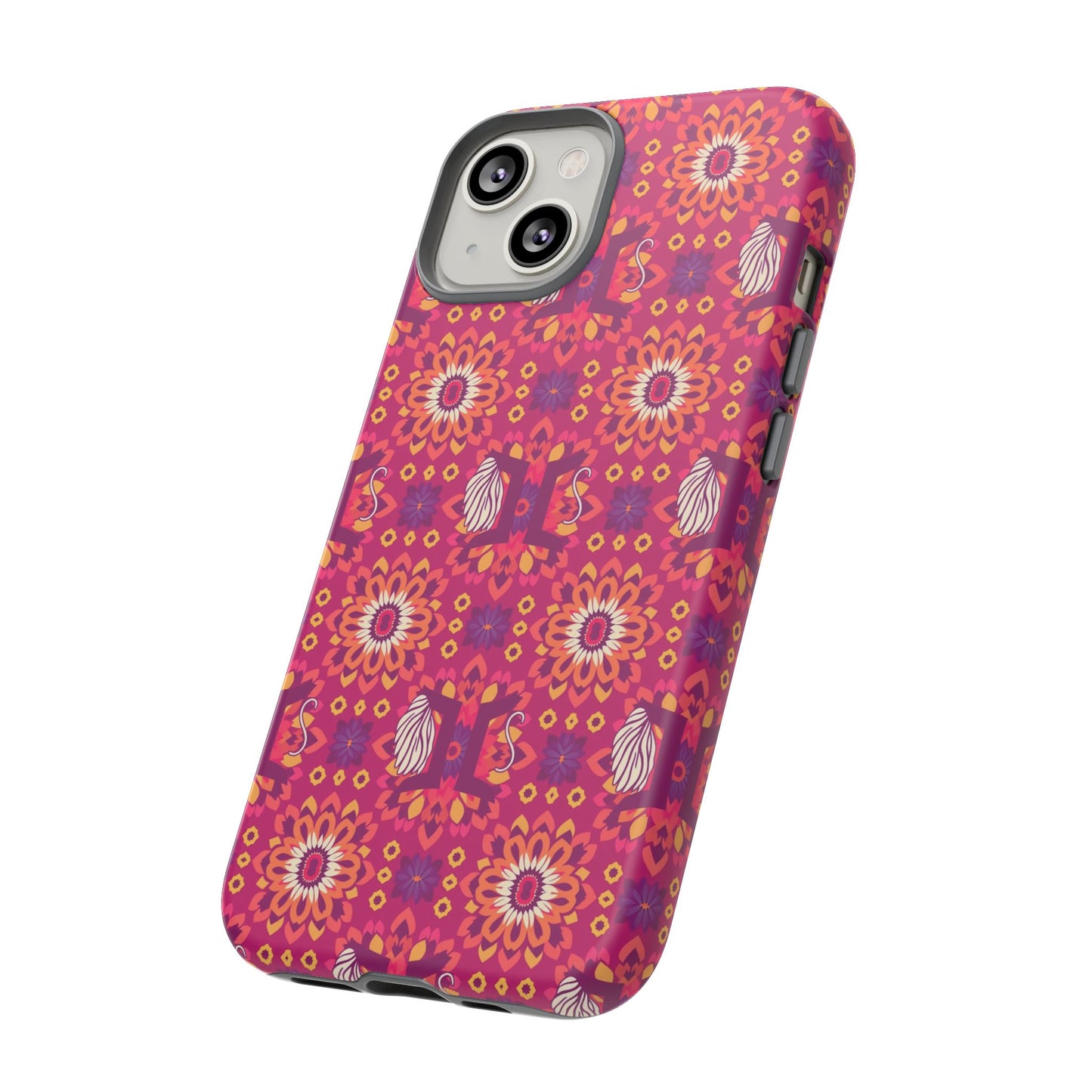 Tough Cases, Gemini, Zodiac v1, Flower Pattern