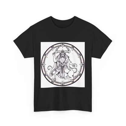 Unisex Heavy Cotton T-Shirt, Bull Centaur, Taurus Zodiac Design