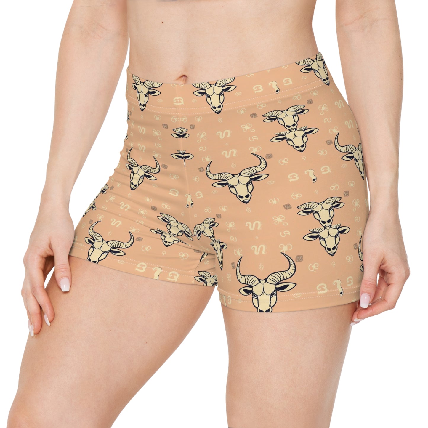 Women's Shorts, AOP, Taurus, Zodiac, Pattern