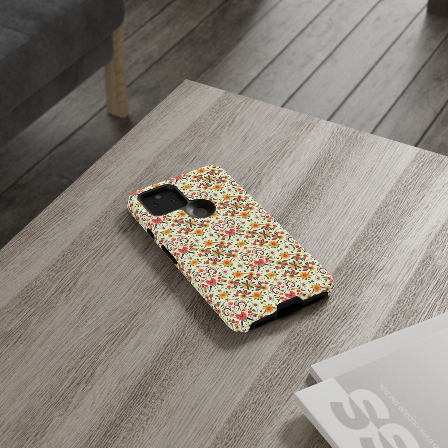 Tough Cases, Aries, Zodiac, Flower Pattern