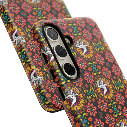 Tough Cases, Sagittarius, Zodiac v2, Flower Pattern