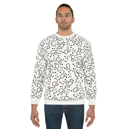 Zodiac AOP Unisex Sweatshirt Leo Zodiac Sign