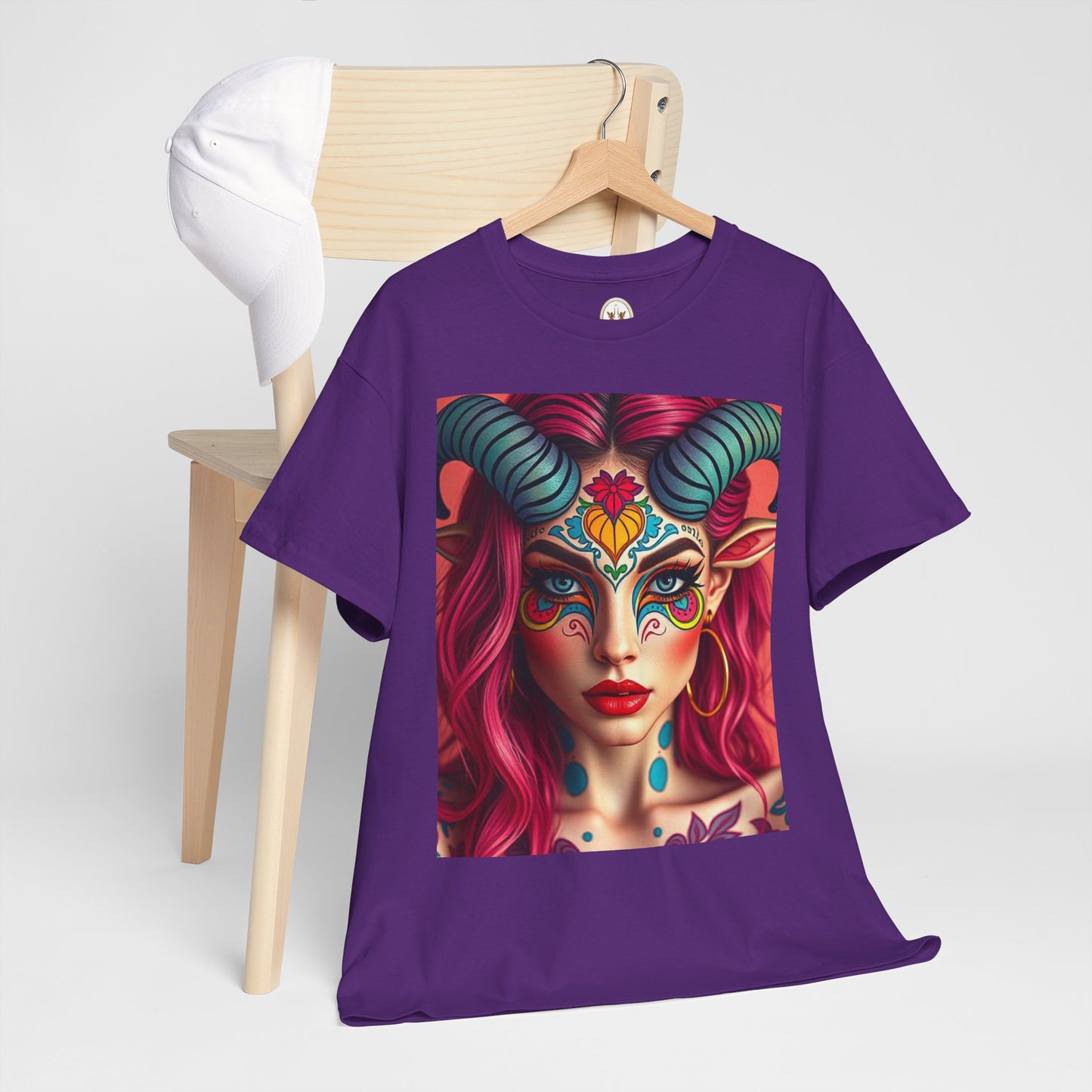 Unisex Heavy Cotton T-Shirt, Taurus, Zodiac, Sexy Art
