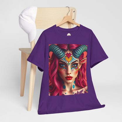 Unisex Heavy Cotton T-Shirt, Taurus, Zodiac, Sexy Art