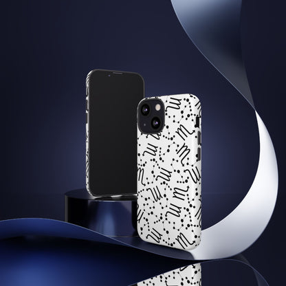 Tough Cases with the Scorpio Zodiac sign for iPhone, Samsung Galaxy, and Google Pixel devices
