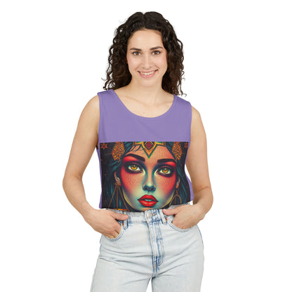 Unisex Garment-Dyed, Tank Top, Libra Design, Pop Art, 100% US cotton