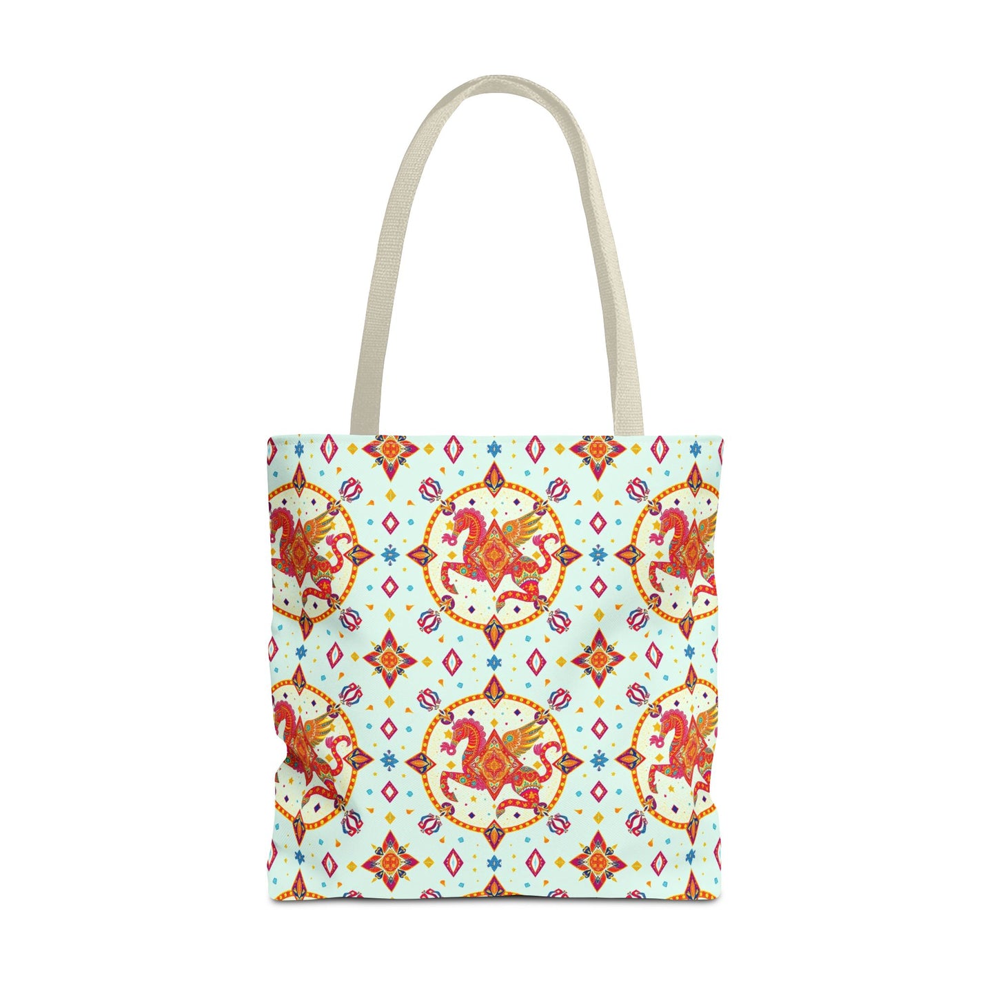 Tote Bag (AOP), Aquarius, Zodiac v1, Jewel Pattern