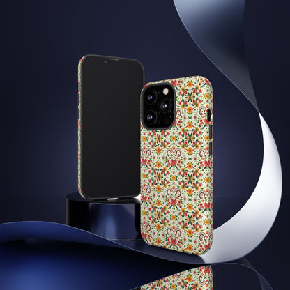 Tough Cases, Aries, Zodiac, Flower Pattern