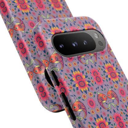 Tough Cases, Pisces, Zodiac v3, Flower Pattern
