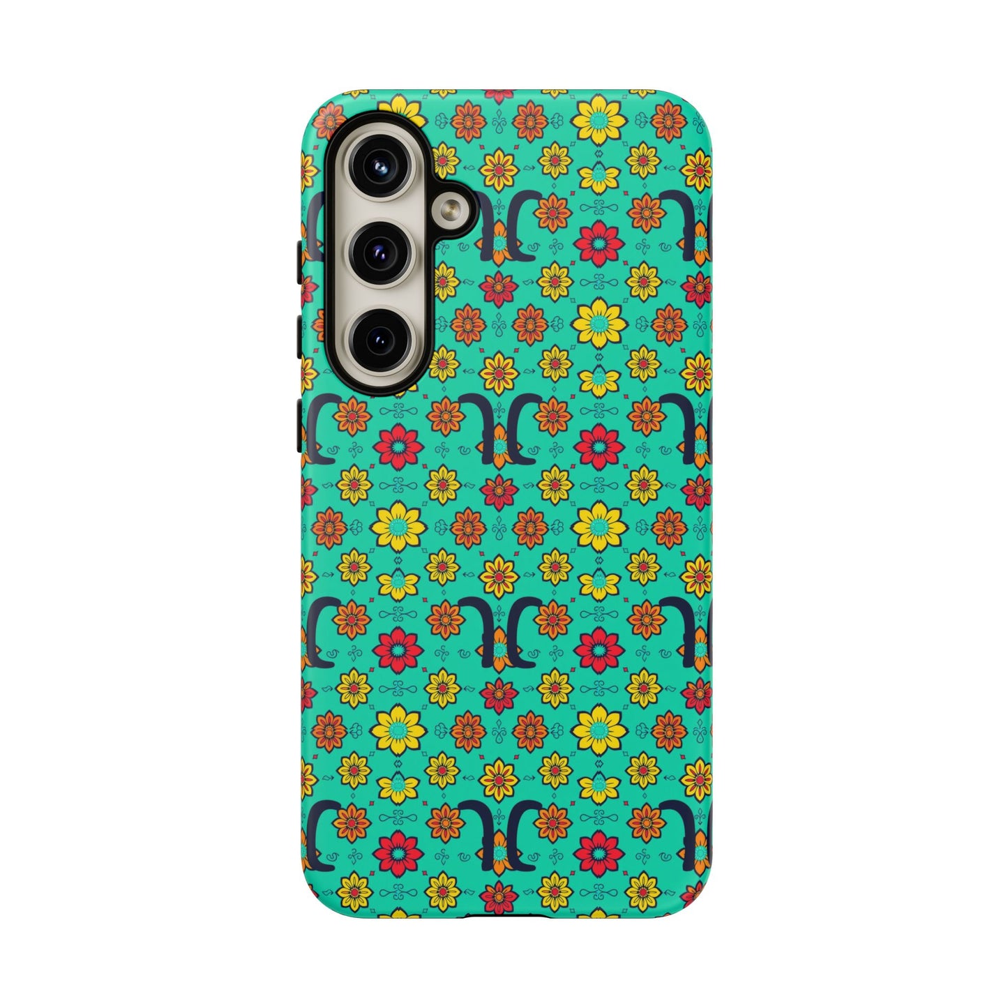 Tough Cases, Aquarius, Zodiac v2, Flower Pattern