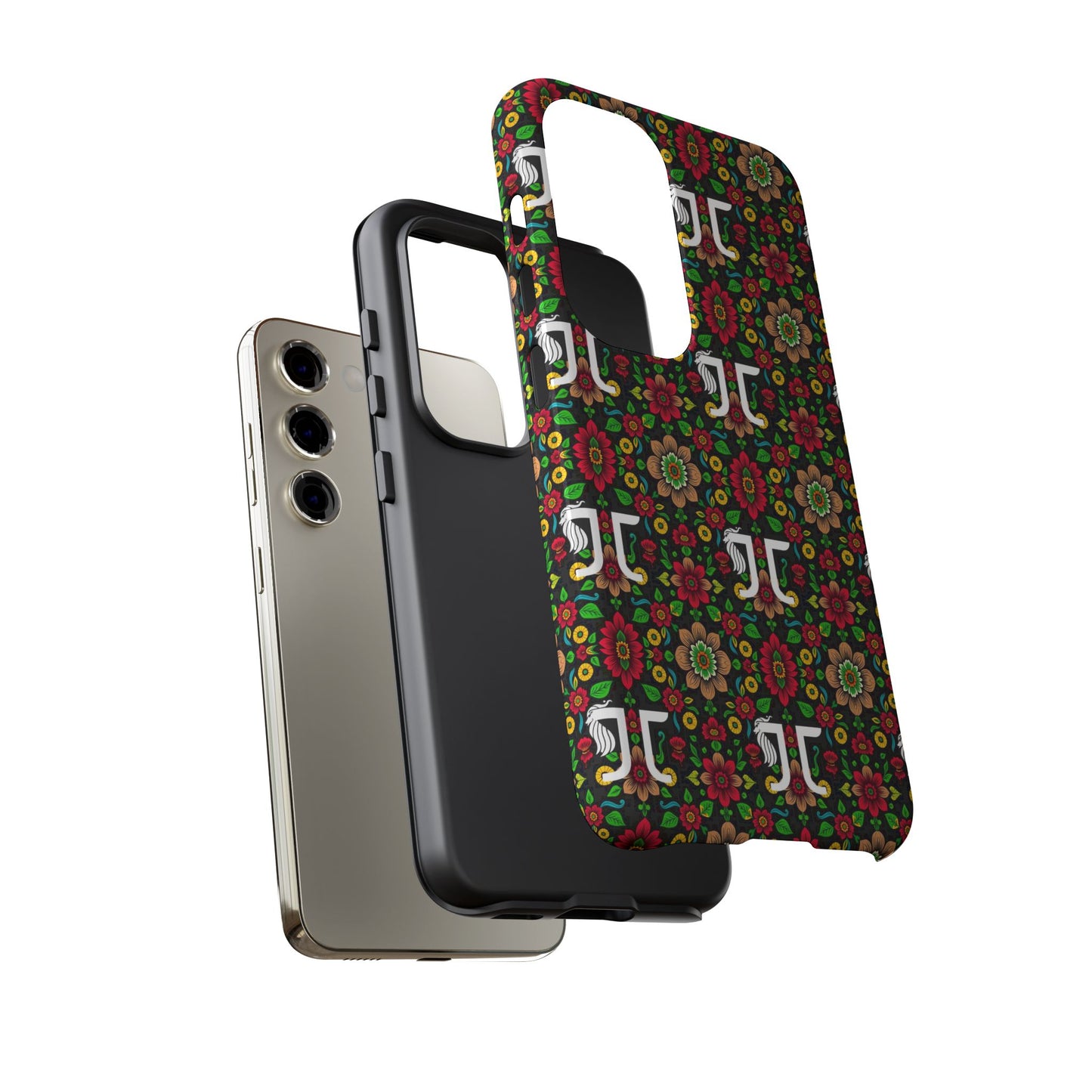 Tough Cases, Gemini, Zodiac v4, Flower Pattern