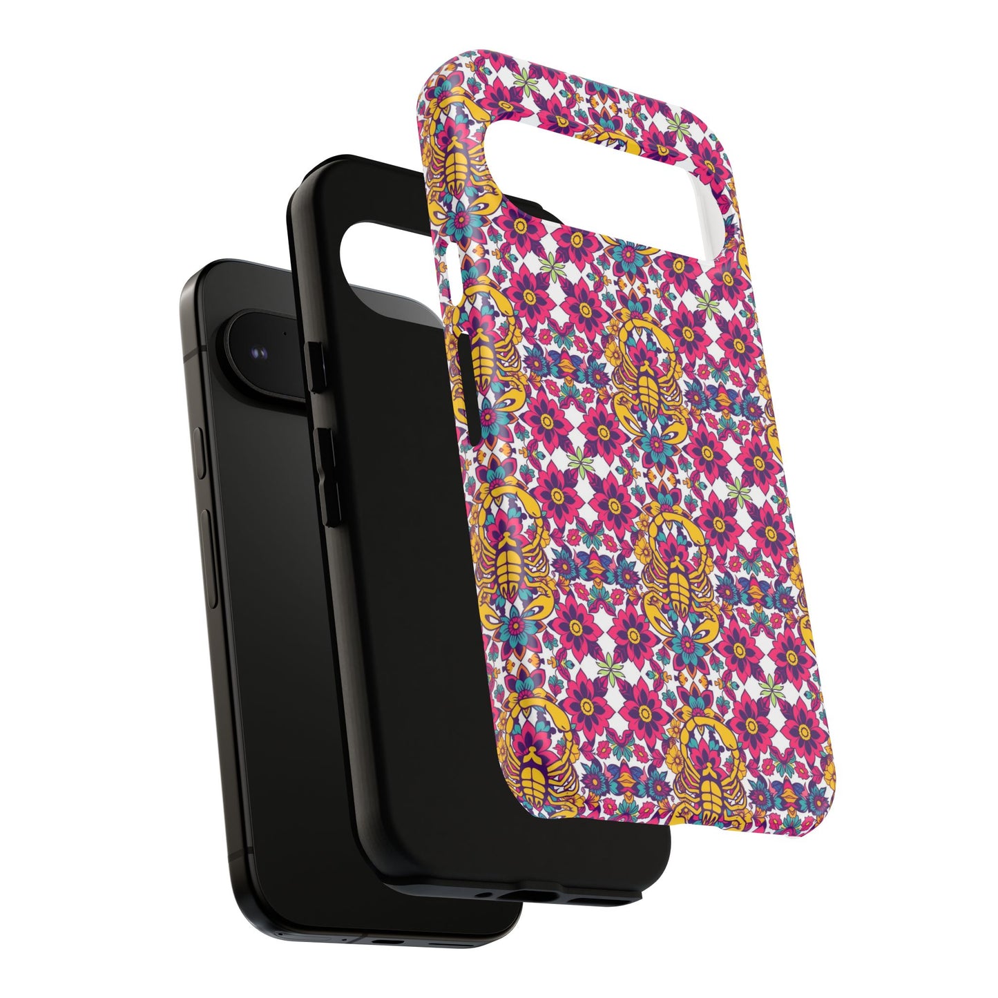 Tough Cases, Scorpio, Zodiac v2, Flower Pattern