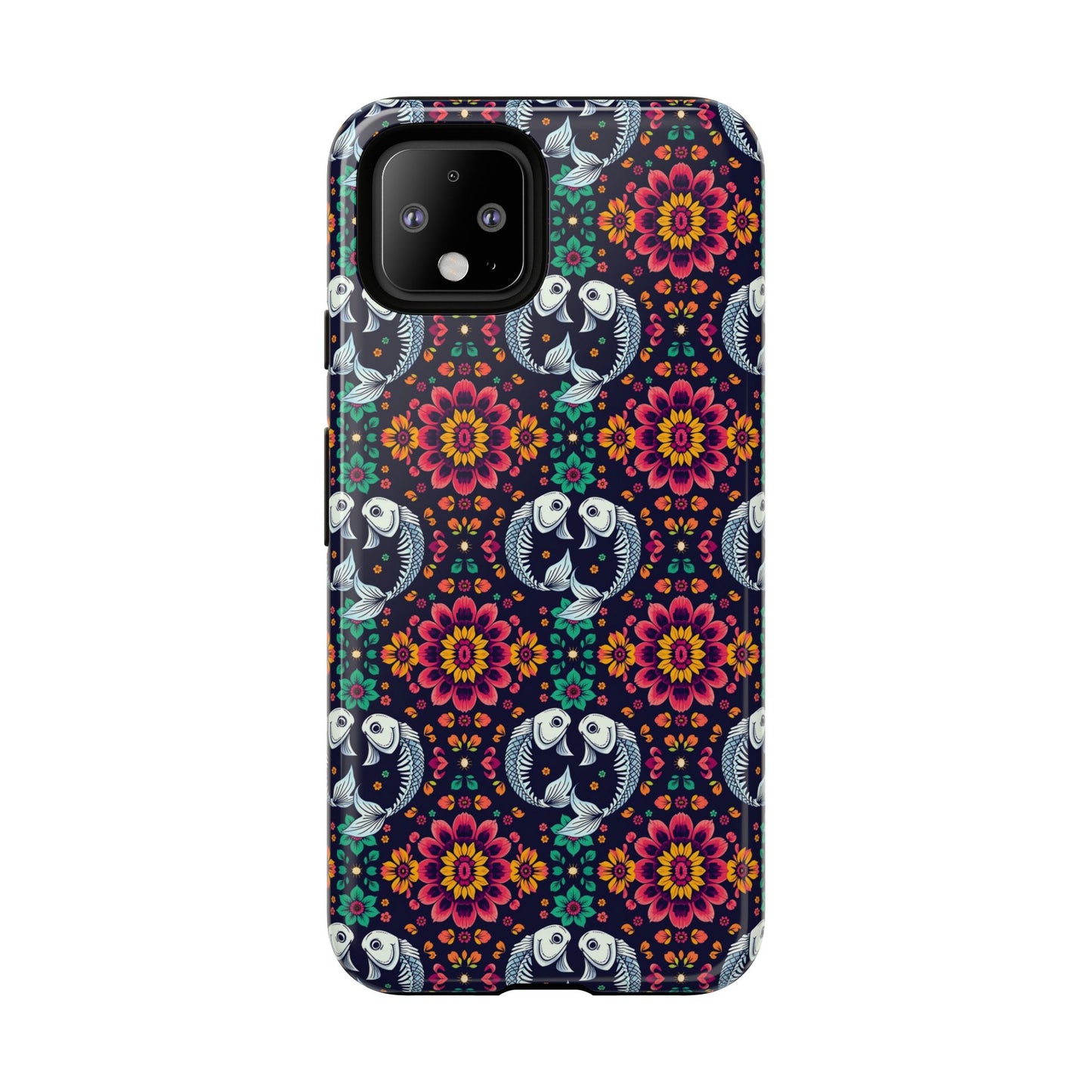Tough Cases, Pisces, Zodiac v4, Flower Pattern