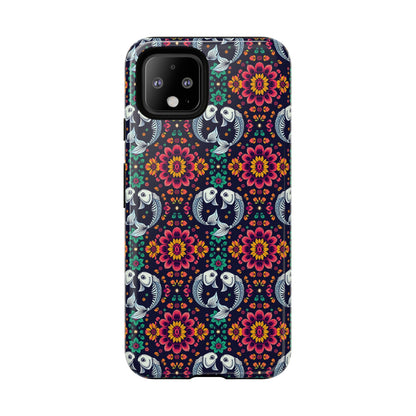 Tough Cases, Pisces, Zodiac v4, Flower Pattern