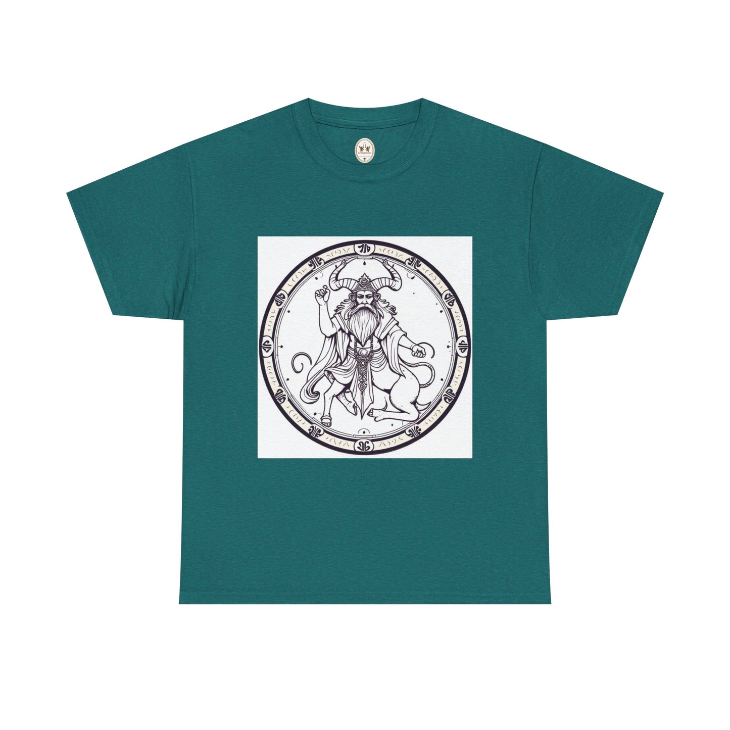 Unisex Heavy Cotton T-Shirt, Bull Centaur, Taurus Zodiac Design