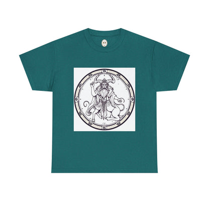 Unisex Heavy Cotton T-Shirt, Bull Centaur, Taurus Zodiac Design