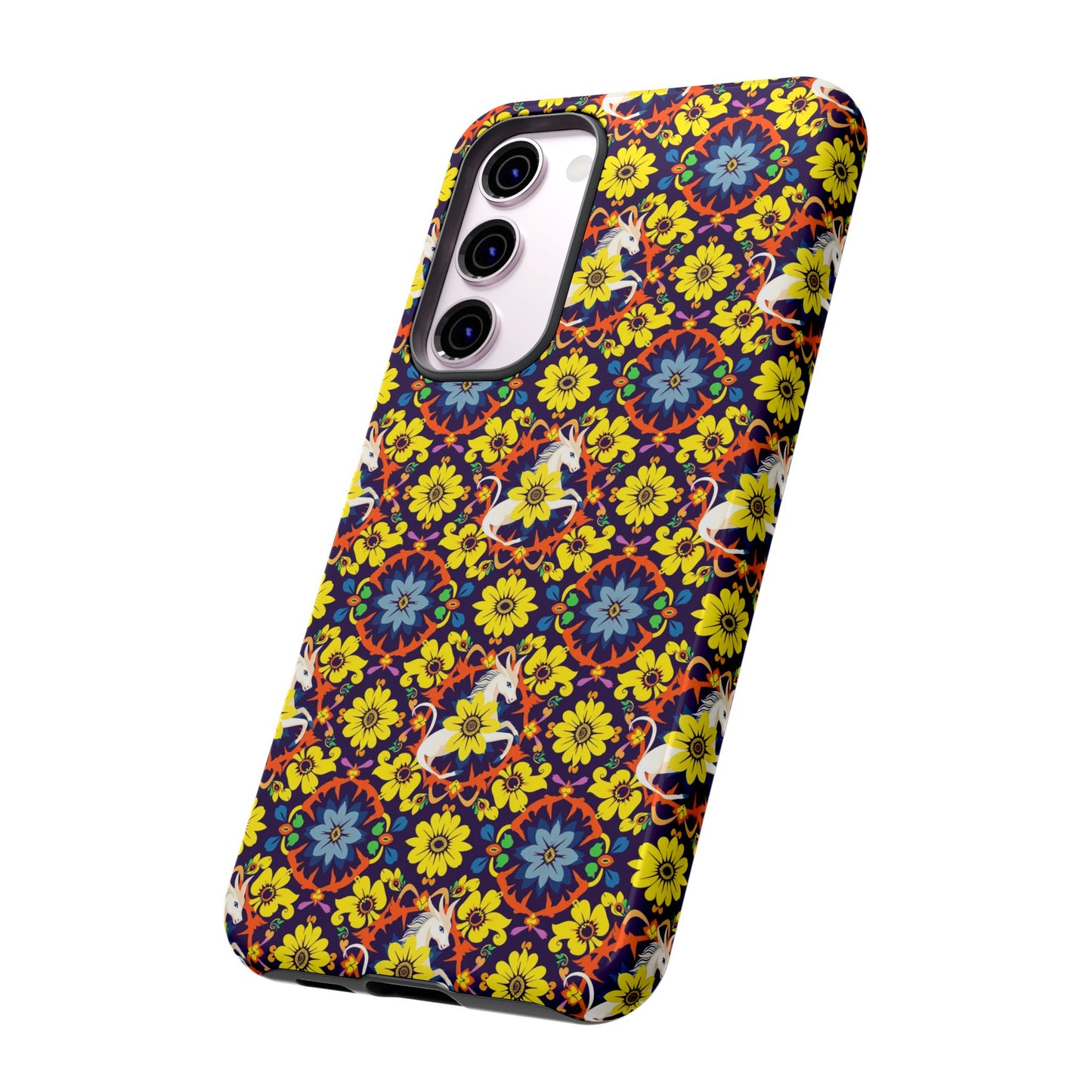Tough Cases, Aquarius, Zodiac v3, Flower Pattern