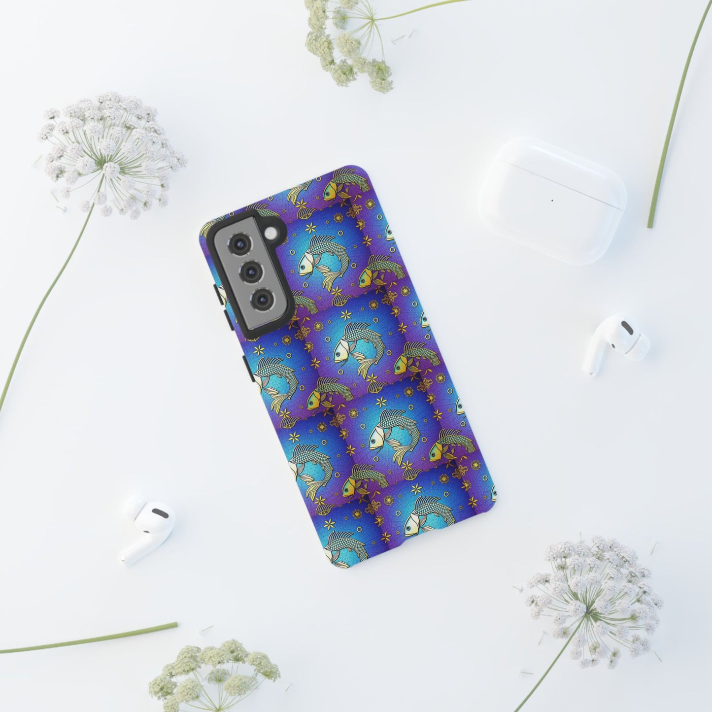 Tough Cases, Pisces, Zodiac v2, Metal Pattern