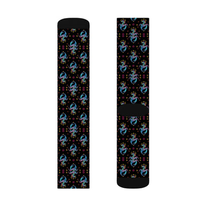 Sublimation Socks, Aquarius, Zodiac v3, Jewel Pattern