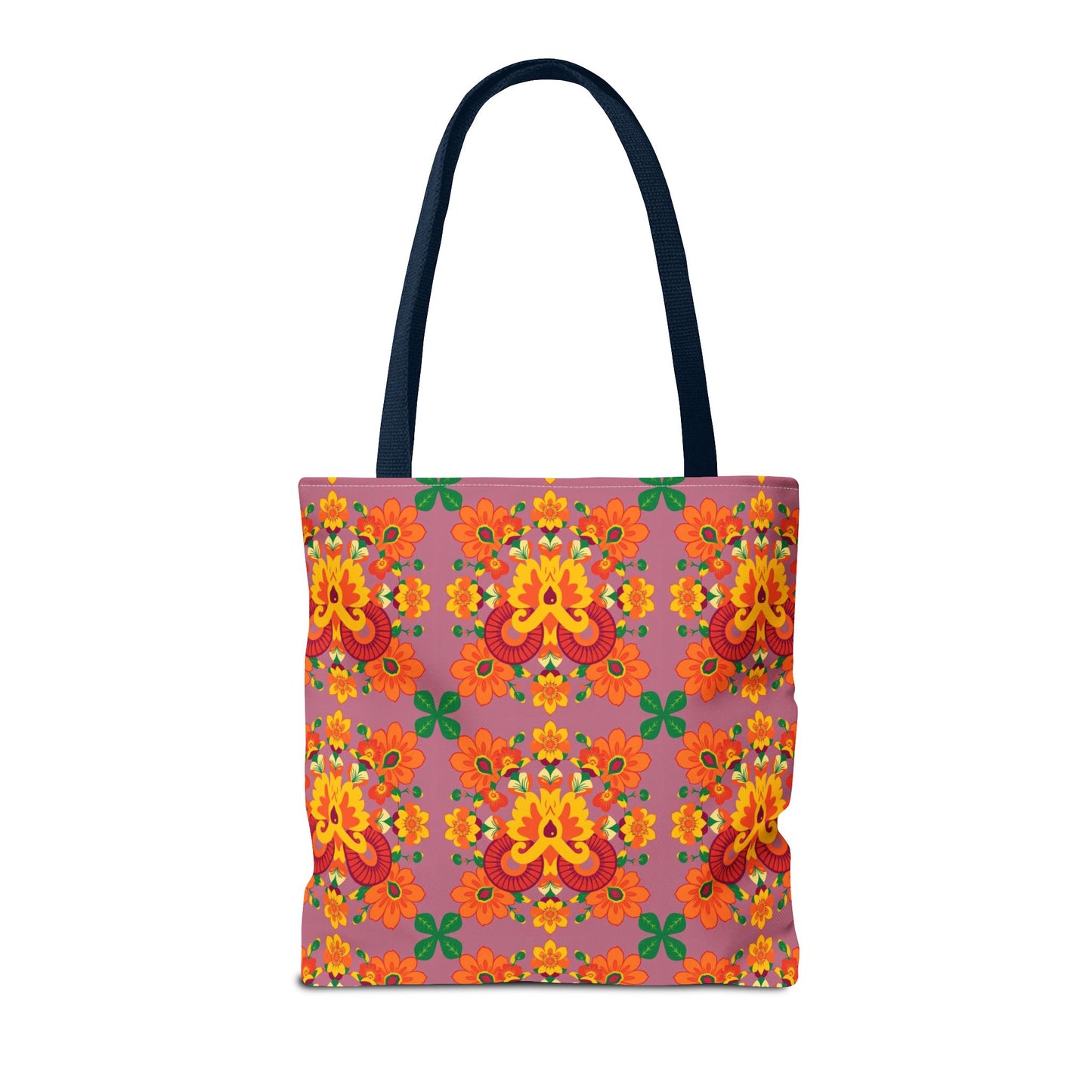 Tote Bag (AOP), Aries, Zodiac v1, Flower Pattern